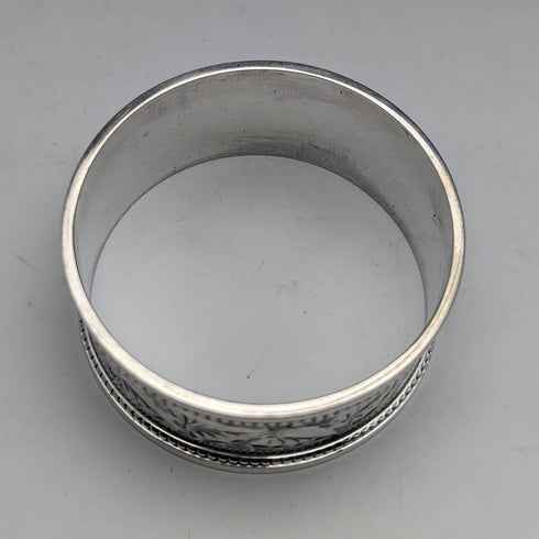 Early 1900s British Antique Sterling Silver Napkin Rings 3 Assorted